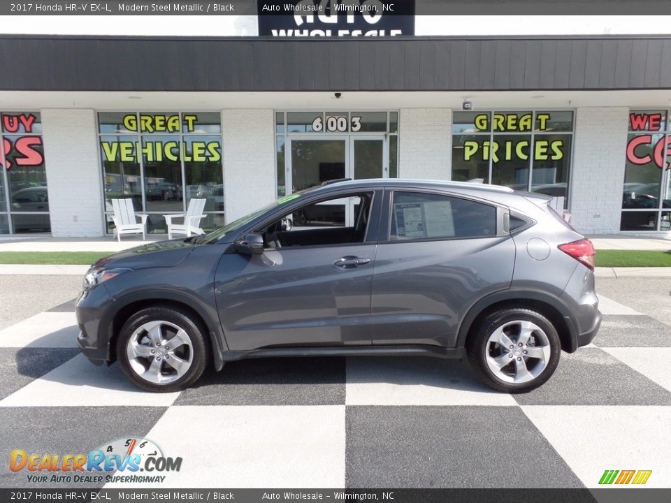 2017 Honda HR-V EX-L Modern Steel Metallic / Black Photo #1