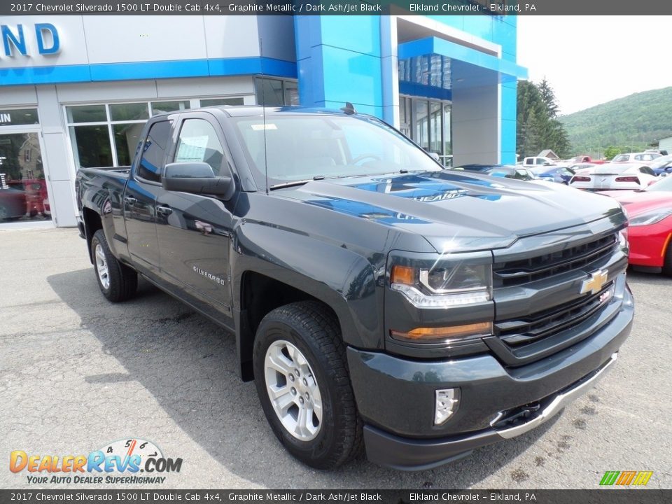 2017 Chevrolet Silverado 1500 LT Double Cab 4x4 Graphite Metallic / Dark Ash/Jet Black Photo #3