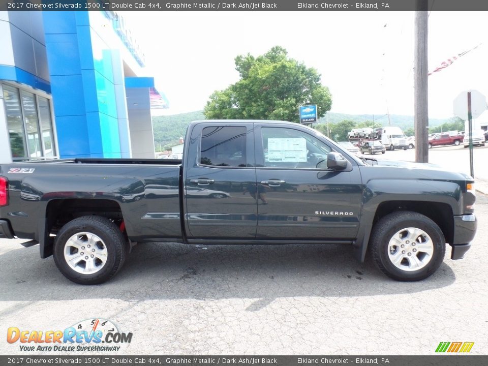 2017 Chevrolet Silverado 1500 LT Double Cab 4x4 Graphite Metallic / Dark Ash/Jet Black Photo #4