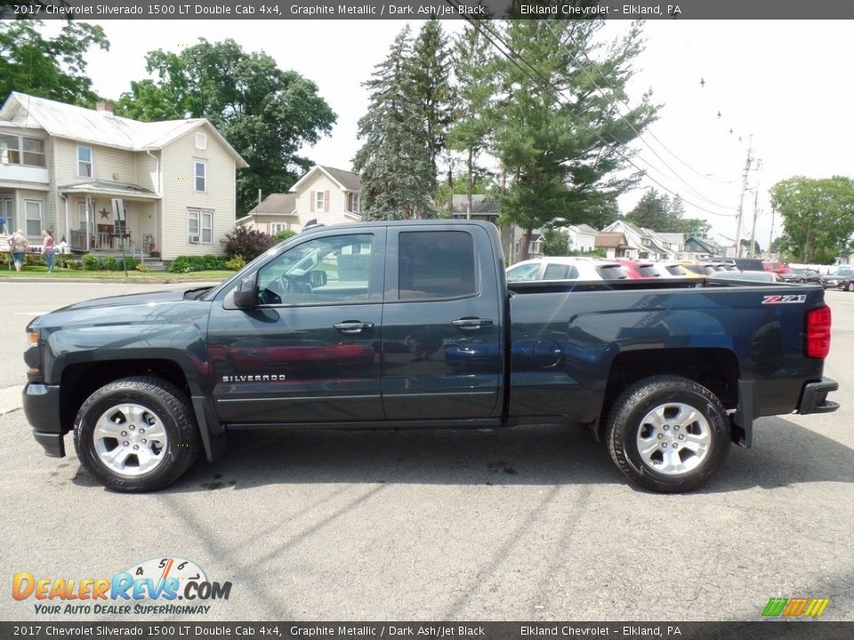 2017 Chevrolet Silverado 1500 LT Double Cab 4x4 Graphite Metallic / Dark Ash/Jet Black Photo #8