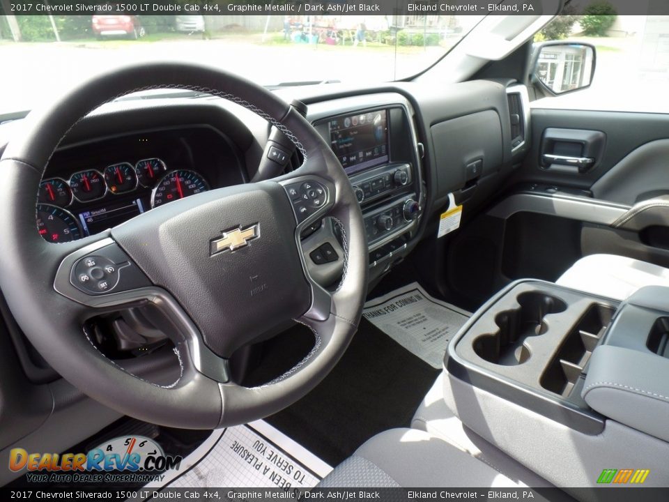 2017 Chevrolet Silverado 1500 LT Double Cab 4x4 Graphite Metallic / Dark Ash/Jet Black Photo #19