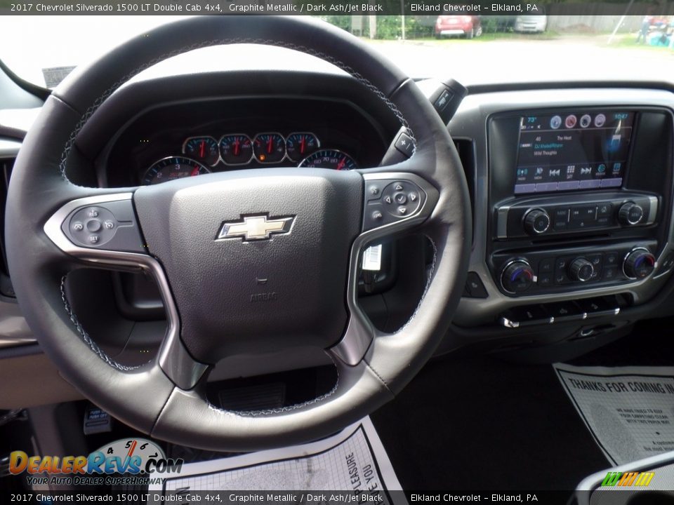 2017 Chevrolet Silverado 1500 LT Double Cab 4x4 Graphite Metallic / Dark Ash/Jet Black Photo #20