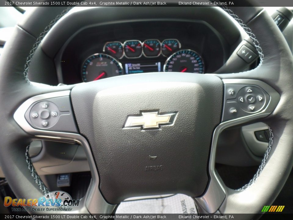 2017 Chevrolet Silverado 1500 LT Double Cab 4x4 Graphite Metallic / Dark Ash/Jet Black Photo #21