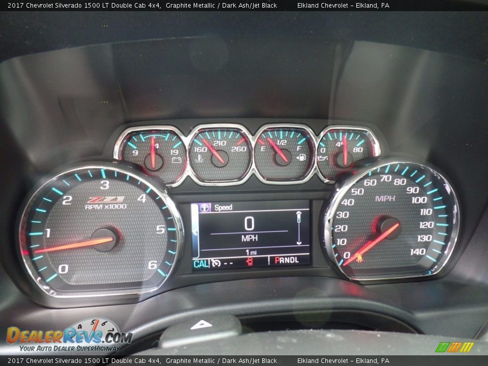 2017 Chevrolet Silverado 1500 LT Double Cab 4x4 Graphite Metallic / Dark Ash/Jet Black Photo #27