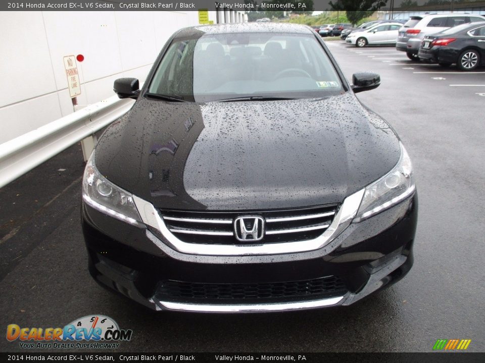 2014 Honda Accord EX-L V6 Sedan Crystal Black Pearl / Black Photo #8