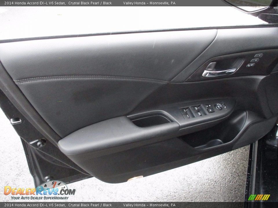 2014 Honda Accord EX-L V6 Sedan Crystal Black Pearl / Black Photo #10