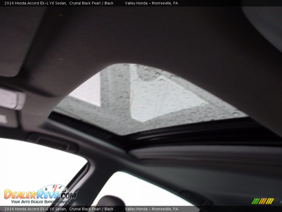 2014 Honda Accord EX-L V6 Sedan Crystal Black Pearl / Black Photo #11