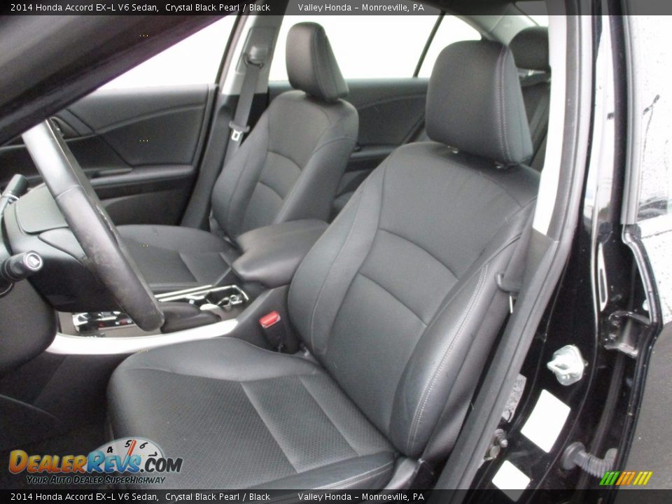 2014 Honda Accord EX-L V6 Sedan Crystal Black Pearl / Black Photo #12