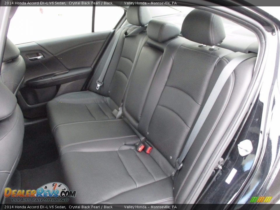 2014 Honda Accord EX-L V6 Sedan Crystal Black Pearl / Black Photo #13