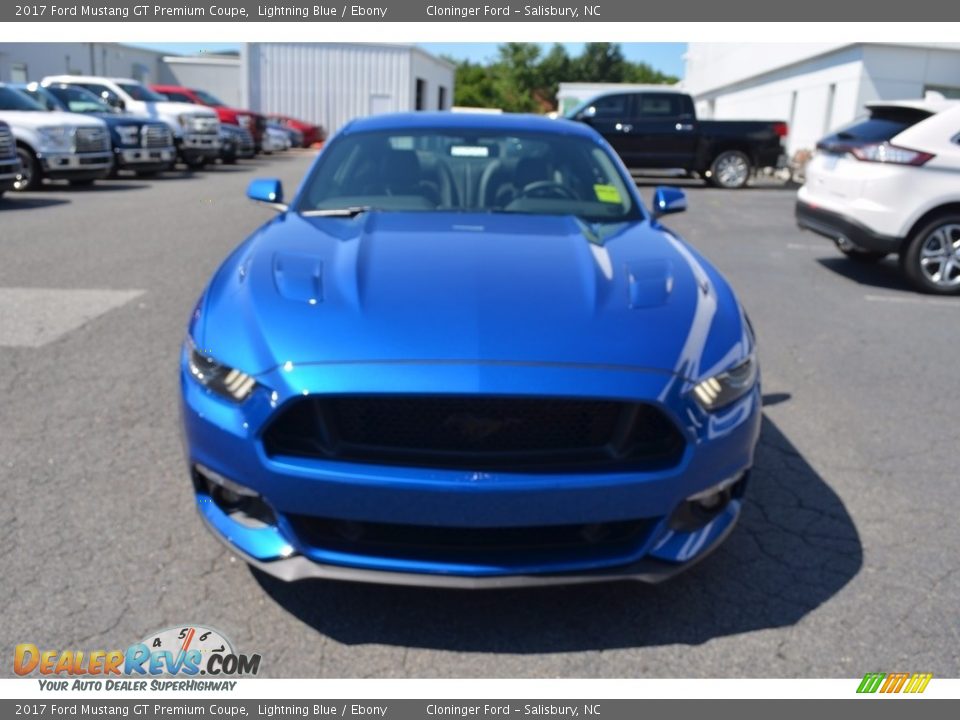 2017 Ford Mustang GT Premium Coupe Lightning Blue / Ebony Photo #4