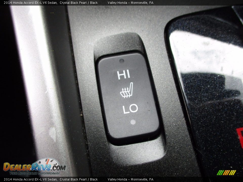 2014 Honda Accord EX-L V6 Sedan Crystal Black Pearl / Black Photo #17
