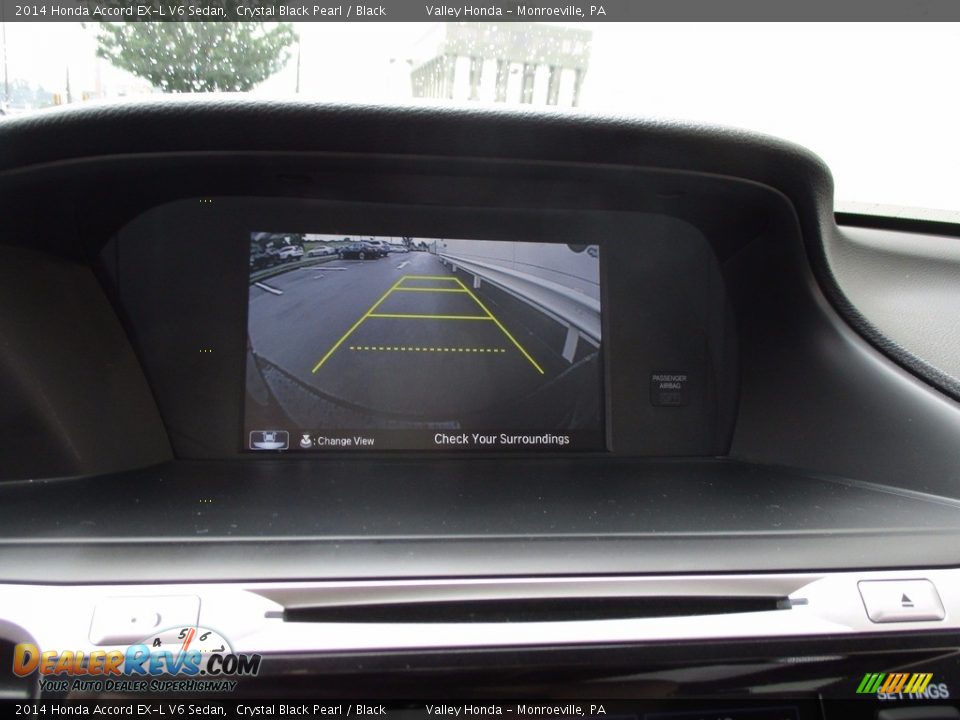 2014 Honda Accord EX-L V6 Sedan Crystal Black Pearl / Black Photo #18