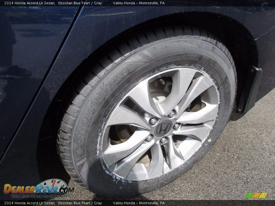 2014 Honda Accord LX Sedan Obsidian Blue Pearl / Gray Photo #3