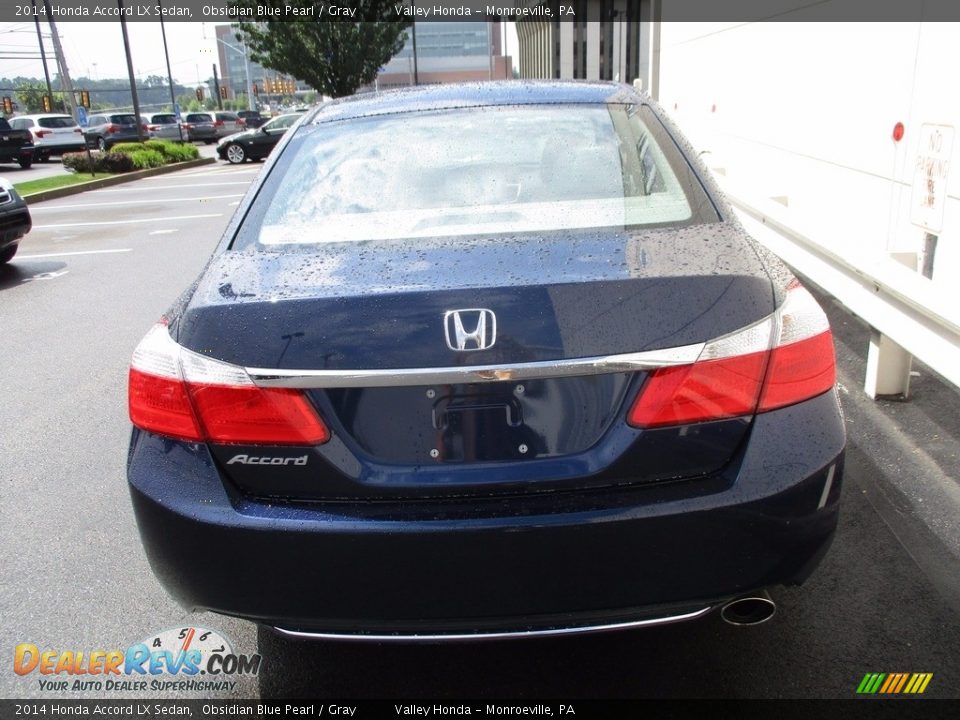 2014 Honda Accord LX Sedan Obsidian Blue Pearl / Gray Photo #5