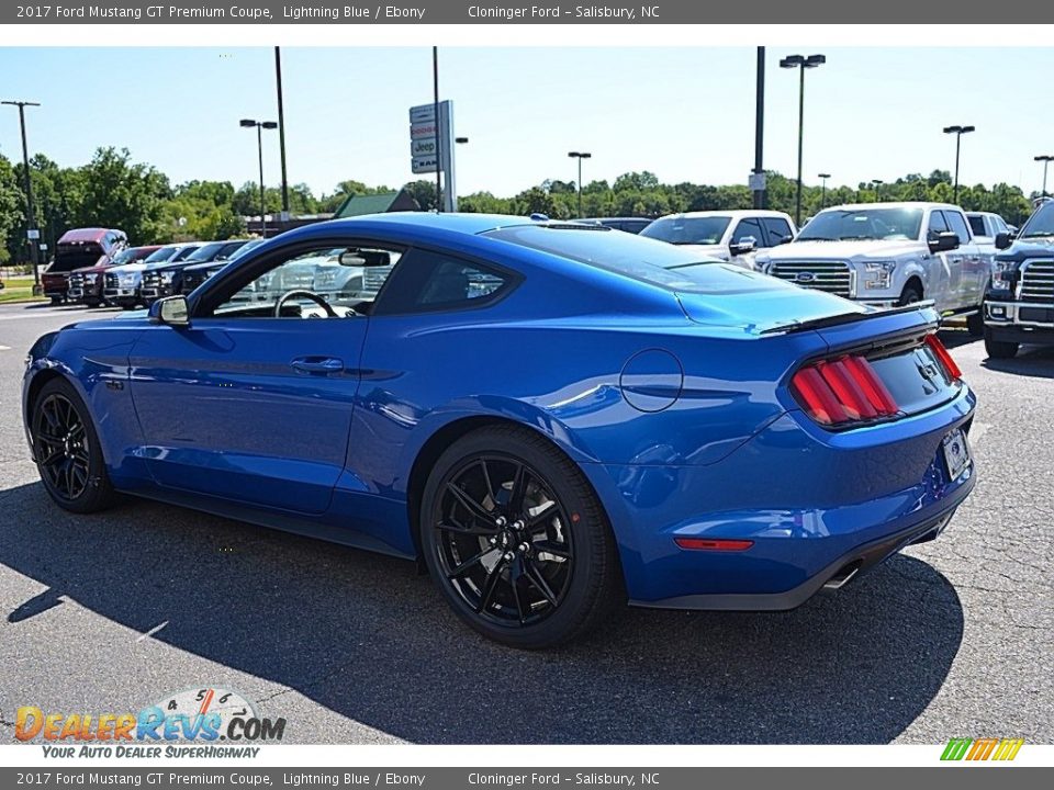 2017 Ford Mustang GT Premium Coupe Lightning Blue / Ebony Photo #19