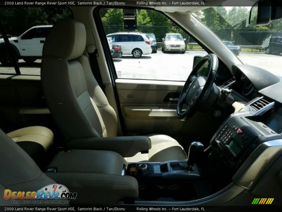 2009 Land Rover Range Rover Sport HSE Santorini Black / Tan/Ebony Photo #5