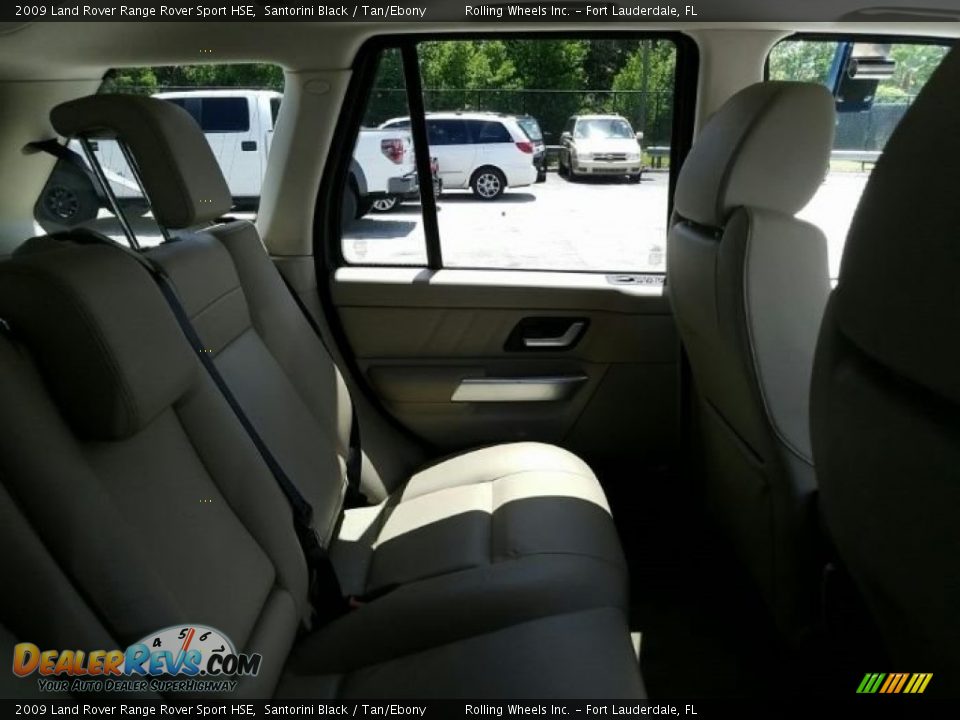 2009 Land Rover Range Rover Sport HSE Santorini Black / Tan/Ebony Photo #6