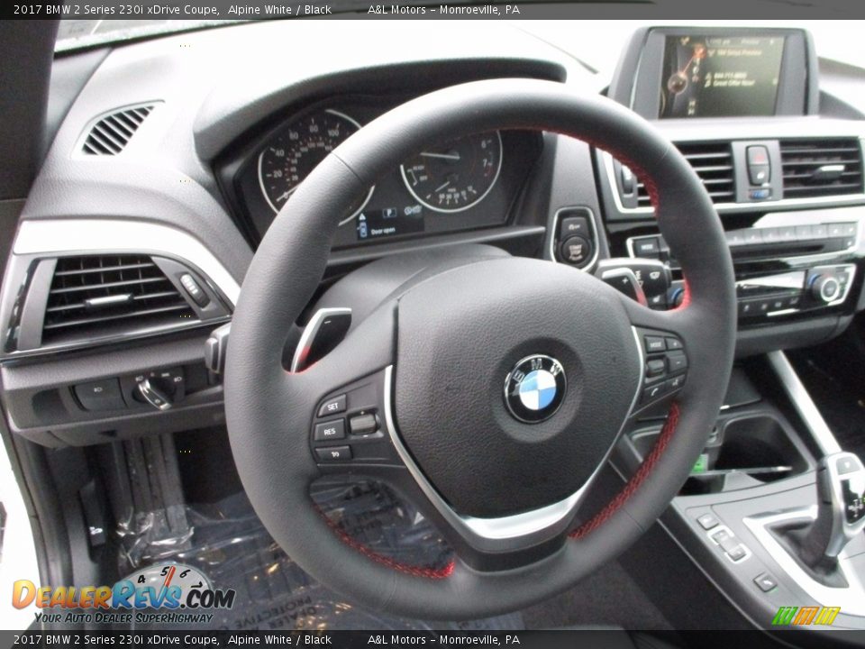 2017 BMW 2 Series 230i xDrive Coupe Steering Wheel Photo #13