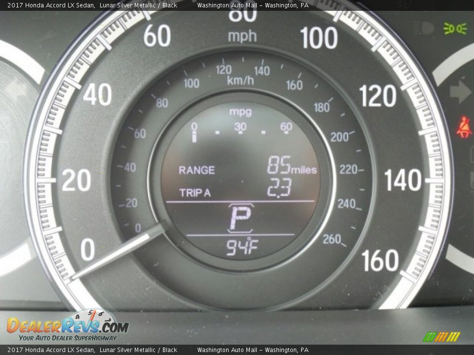 2017 Honda Accord LX Sedan Lunar Silver Metallic / Black Photo #17