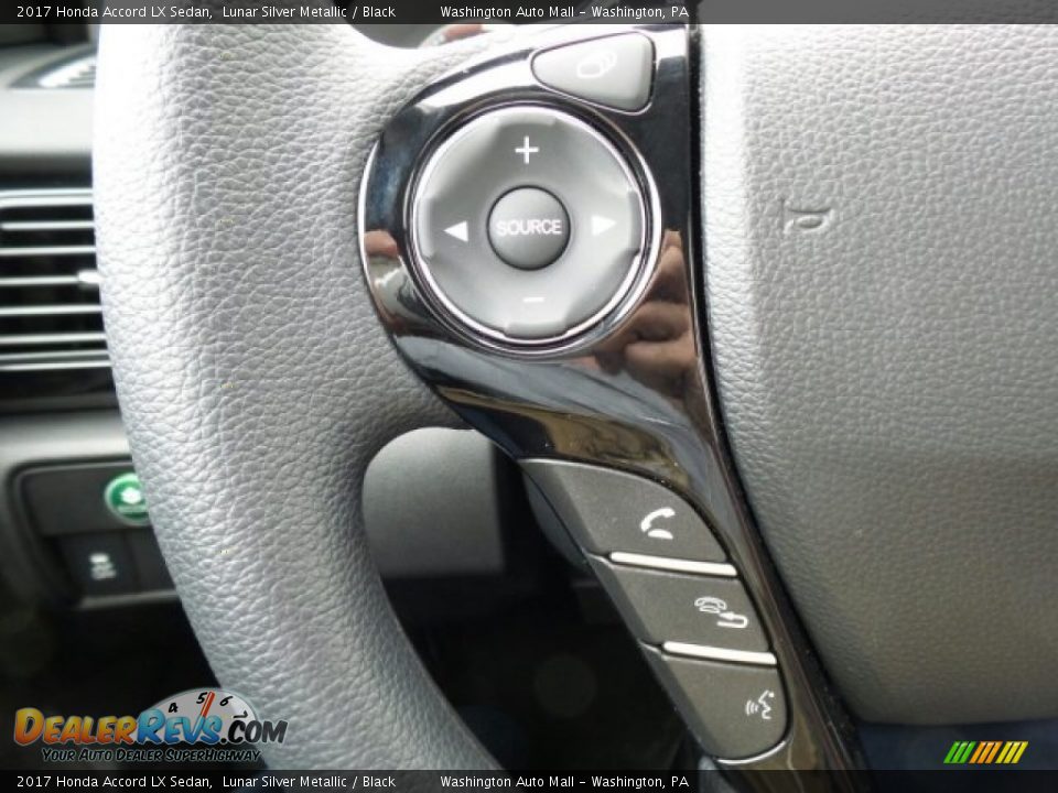 2017 Honda Accord LX Sedan Lunar Silver Metallic / Black Photo #19