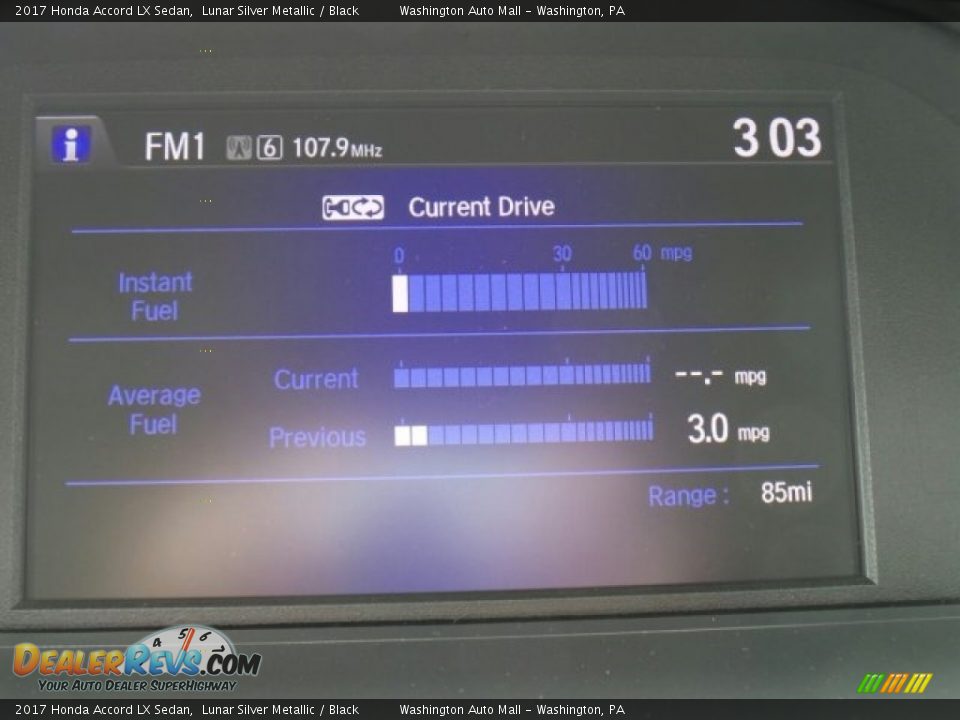 2017 Honda Accord LX Sedan Lunar Silver Metallic / Black Photo #23