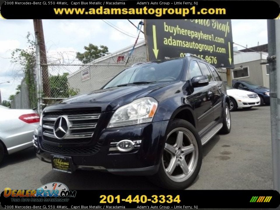 2008 Mercedes-Benz GL 550 4Matic Capri Blue Metallic / Macadamia Photo #1
