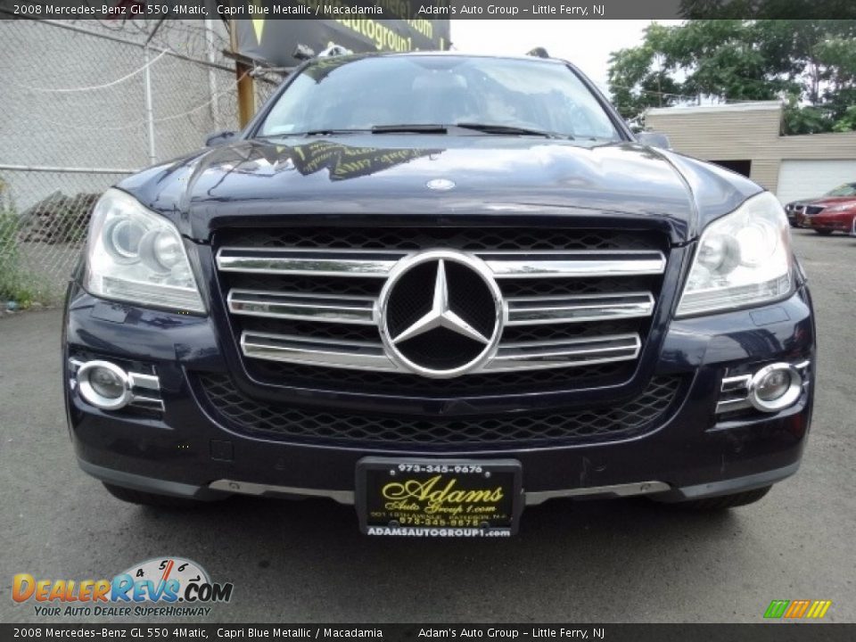 2008 Mercedes-Benz GL 550 4Matic Capri Blue Metallic / Macadamia Photo #3