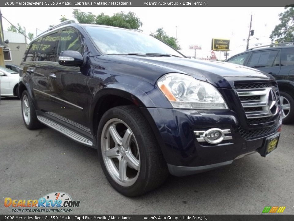 2008 Mercedes-Benz GL 550 4Matic Capri Blue Metallic / Macadamia Photo #4
