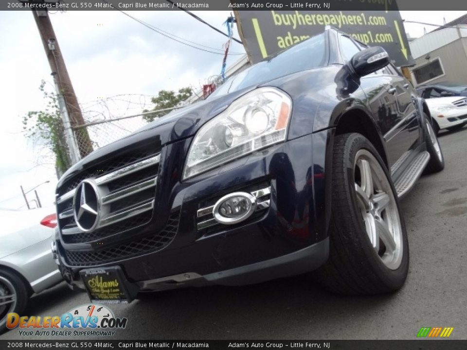 2008 Mercedes-Benz GL 550 4Matic Capri Blue Metallic / Macadamia Photo #9