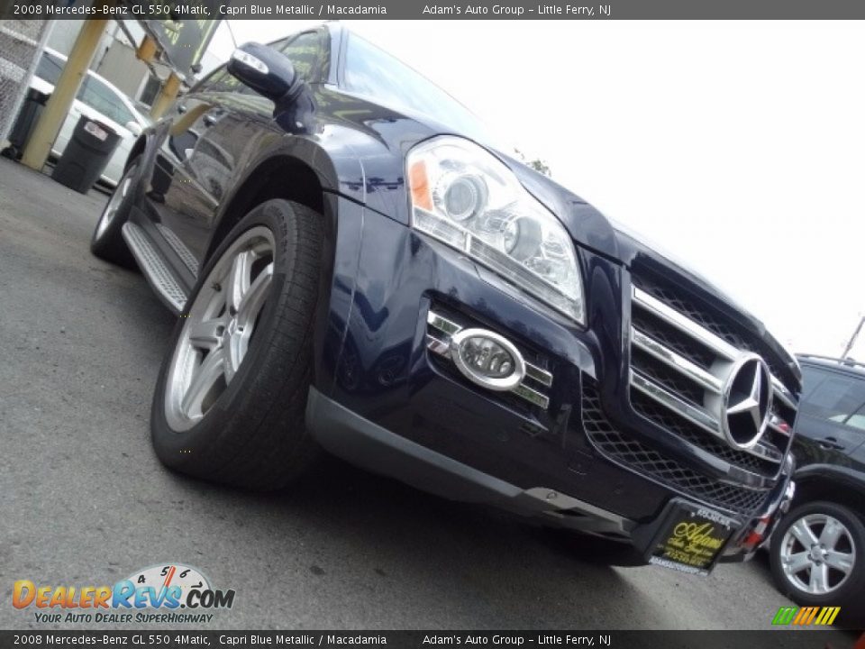 2008 Mercedes-Benz GL 550 4Matic Capri Blue Metallic / Macadamia Photo #10