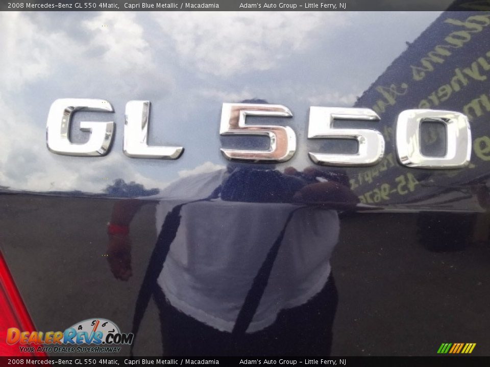 2008 Mercedes-Benz GL 550 4Matic Capri Blue Metallic / Macadamia Photo #12