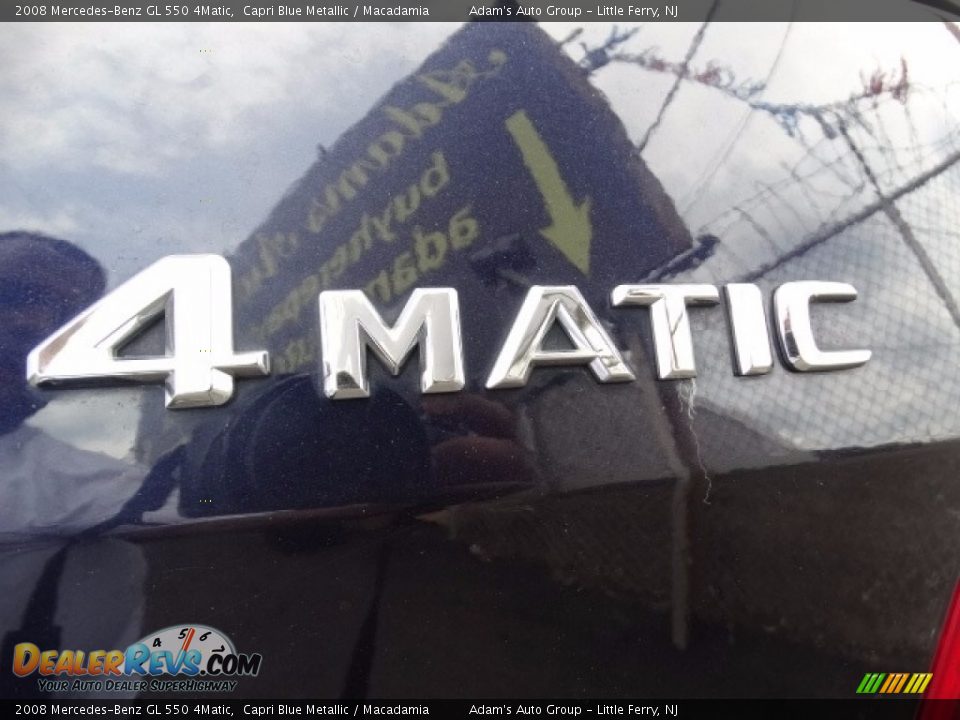 2008 Mercedes-Benz GL 550 4Matic Capri Blue Metallic / Macadamia Photo #13