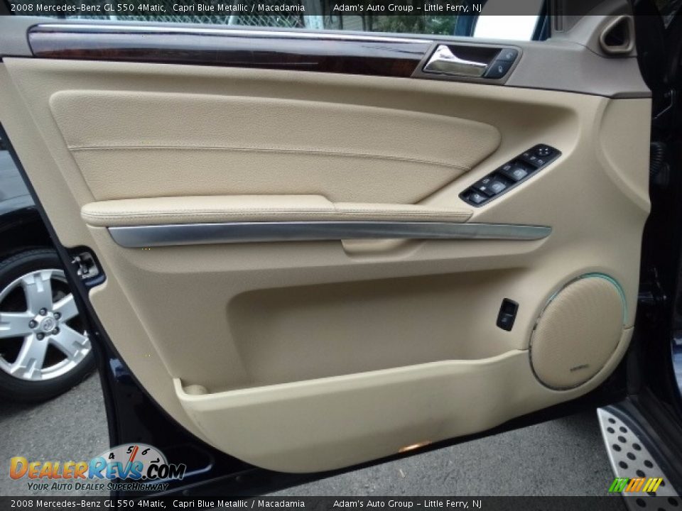 2008 Mercedes-Benz GL 550 4Matic Capri Blue Metallic / Macadamia Photo #16