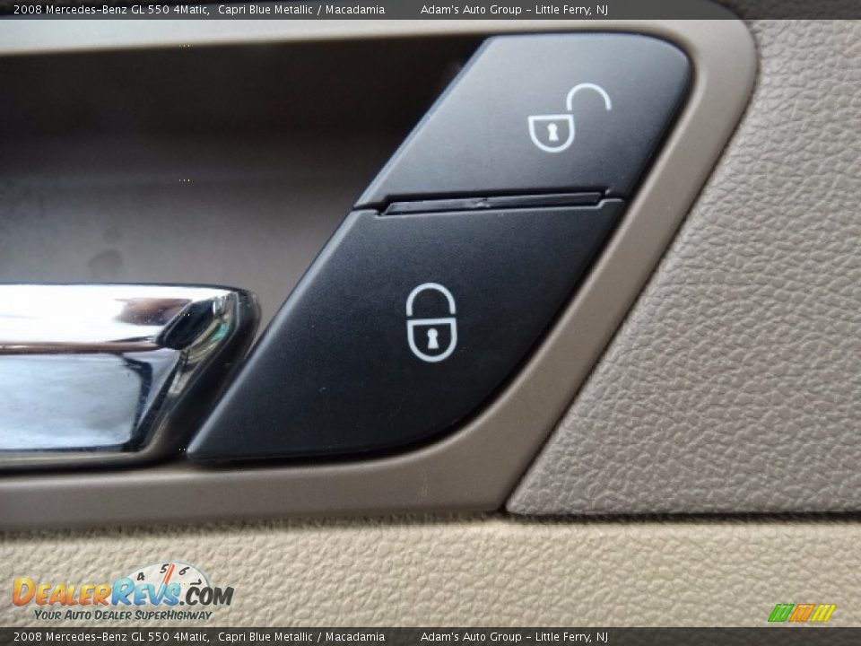 2008 Mercedes-Benz GL 550 4Matic Capri Blue Metallic / Macadamia Photo #17