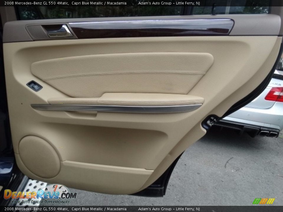 2008 Mercedes-Benz GL 550 4Matic Capri Blue Metallic / Macadamia Photo #22