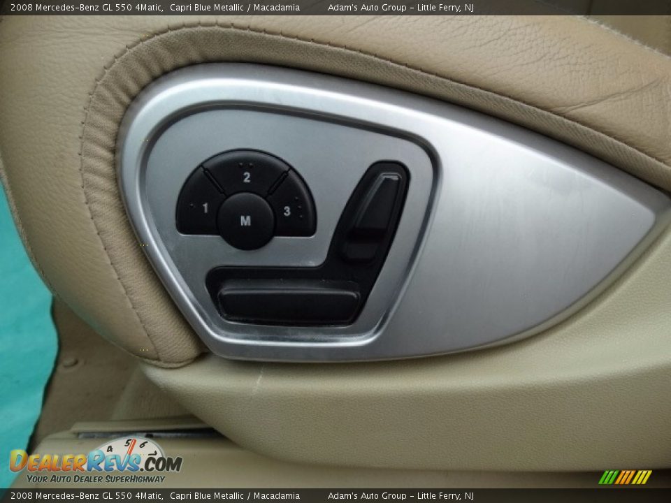 2008 Mercedes-Benz GL 550 4Matic Capri Blue Metallic / Macadamia Photo #26