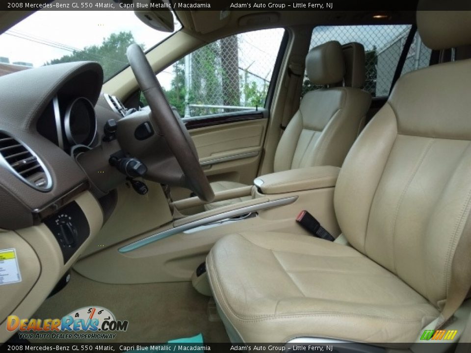 2008 Mercedes-Benz GL 550 4Matic Capri Blue Metallic / Macadamia Photo #27
