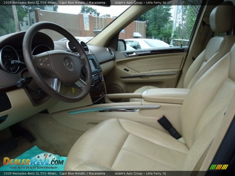 2008 Mercedes-Benz GL 550 4Matic Capri Blue Metallic / Macadamia Photo #28