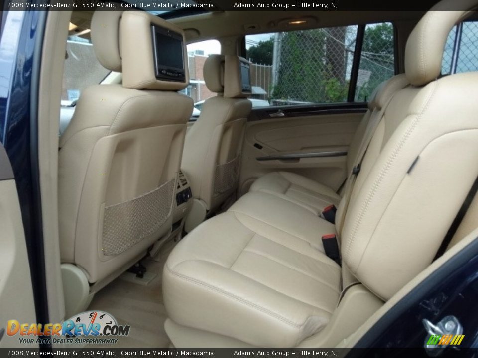 2008 Mercedes-Benz GL 550 4Matic Capri Blue Metallic / Macadamia Photo #31