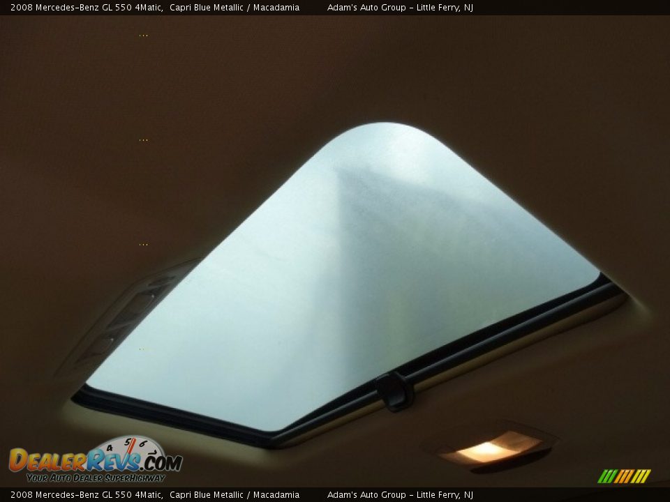 2008 Mercedes-Benz GL 550 4Matic Capri Blue Metallic / Macadamia Photo #33