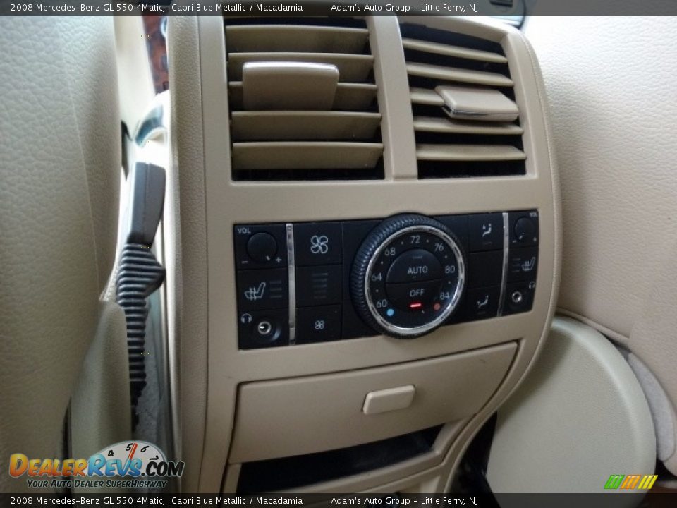 2008 Mercedes-Benz GL 550 4Matic Capri Blue Metallic / Macadamia Photo #36