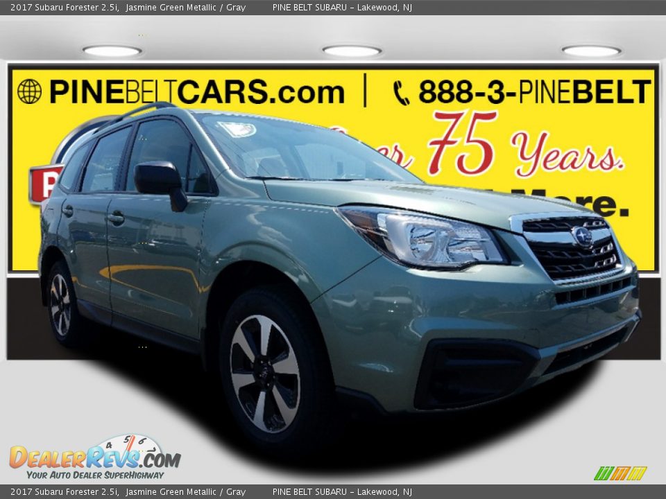 2017 Subaru Forester 2.5i Jasmine Green Metallic / Gray Photo #1