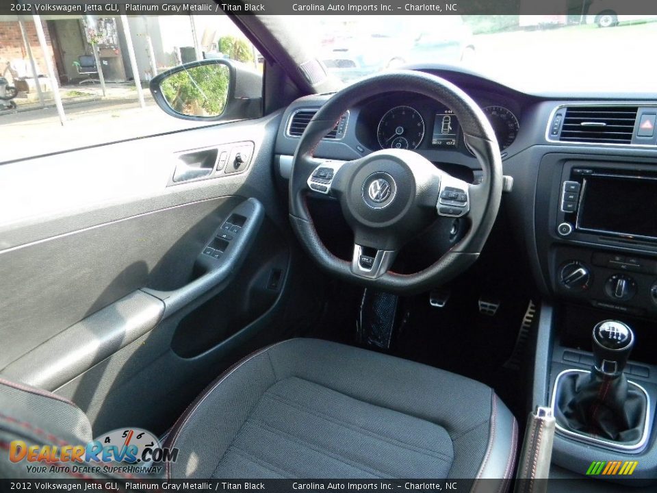 2012 Volkswagen Jetta GLI Platinum Gray Metallic / Titan Black Photo #12