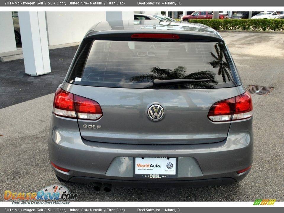 2014 Volkswagen Golf 2.5L 4 Door United Gray Metallic / Titan Black Photo #8