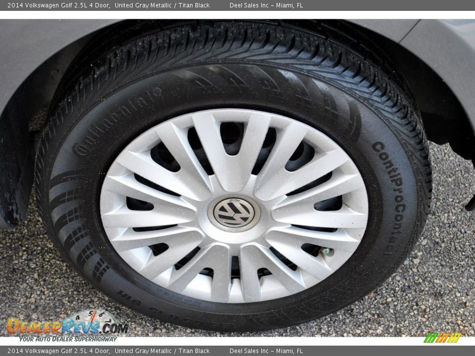 2014 Volkswagen Golf 2.5L 4 Door United Gray Metallic / Titan Black Photo #11