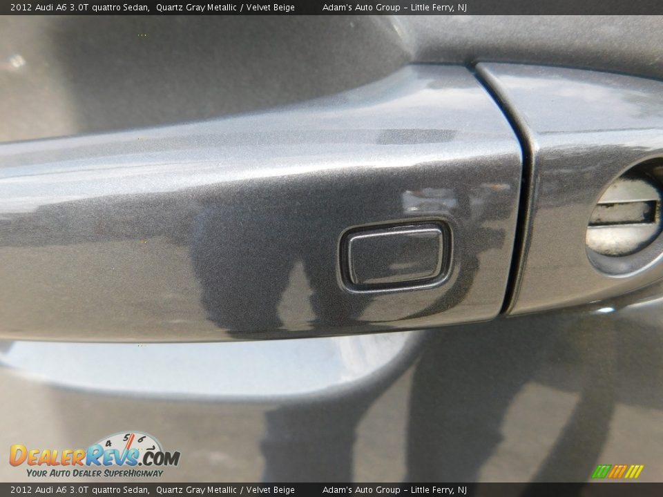 2012 Audi A6 3.0T quattro Sedan Quartz Gray Metallic / Velvet Beige Photo #10