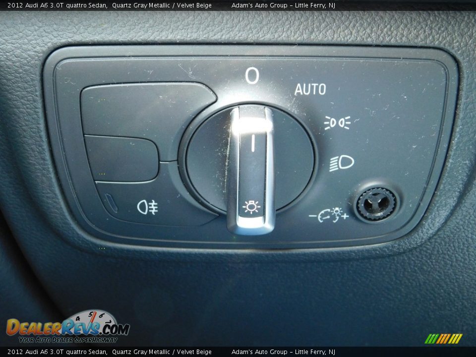 2012 Audi A6 3.0T quattro Sedan Quartz Gray Metallic / Velvet Beige Photo #17