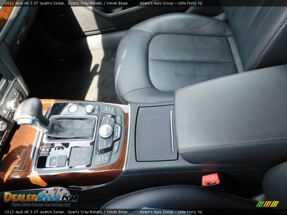 2012 Audi A6 3.0T quattro Sedan Quartz Gray Metallic / Velvet Beige Photo #25