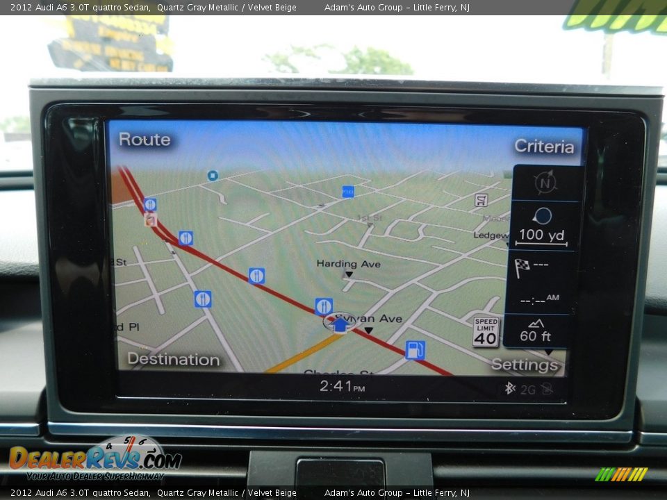 2012 Audi A6 3.0T quattro Sedan Quartz Gray Metallic / Velvet Beige Photo #30