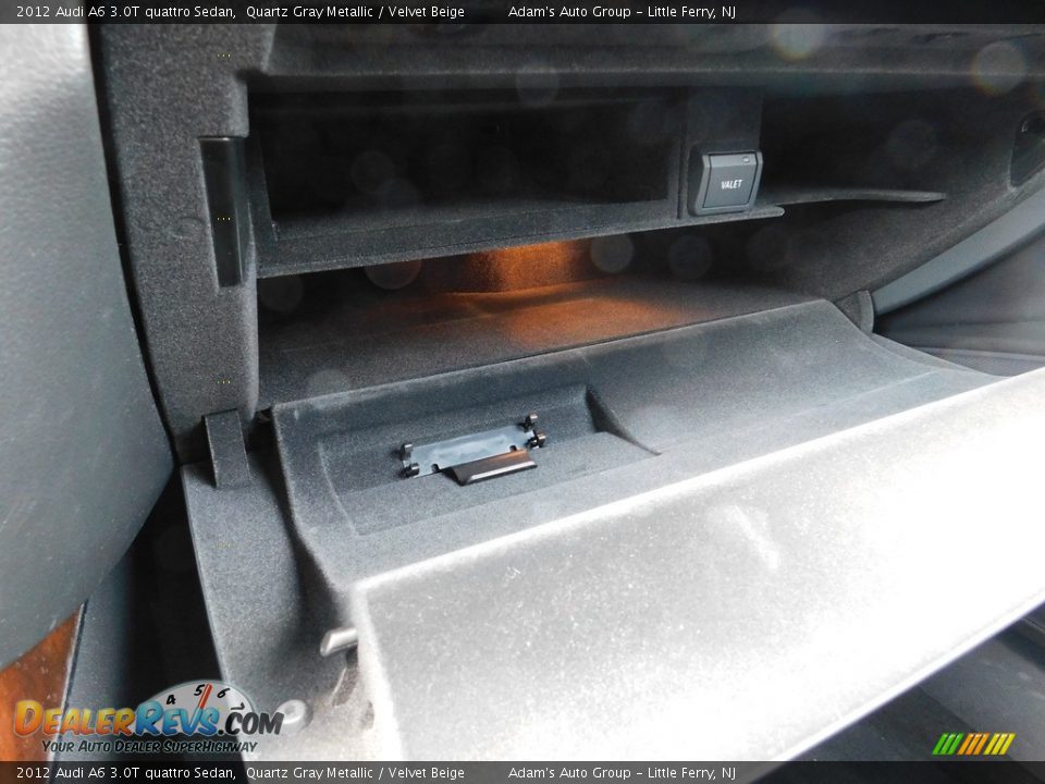 2012 Audi A6 3.0T quattro Sedan Quartz Gray Metallic / Velvet Beige Photo #31